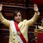 Dina  Boluarte, presidenta de Perú.
