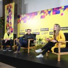 Alan Mayer y Marco Galperín, de Mercado Libre, durante conferencia de prensa del Meli Experience.