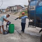 Interagua suministró de agua a varios puntos afectados.
