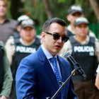 Daniel Noboa hoy desde Ambato.