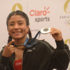 Lucía Yépez mostró su medalla de plata conseguida en los Juegos Olímpicos París 2024