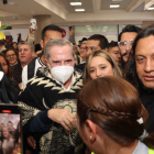 Ricardo Patiño en el aeropuerto Mariscal Sucre de Quito.