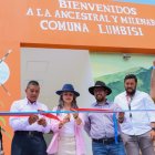 Adrián Ibarra, en una inauguración, en Lumbisí, la semana pasada.