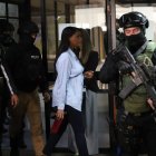 La fiscal Diana Salazar acudió a la audiencia por el habeas corpus solicitado por la jueza Enma Tapia, en el caso Confourtable.