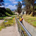 Las cuadrillas municipales limpian y protegen las especies de la flora en cada quebrada de Ambato.