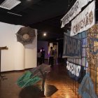 La exposición Geacronías se inauguró en el Centro Cultural de la PUCE, en Quito.