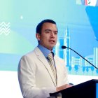 Imagen referencial del presidente Daniel Noboa, en una actividad oficial.