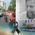 En uno de los Comisariatos hicieron una calle de honor para despedir a Johnny Czarninski.