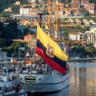 El Buque Escuela "Besgua" de la Armada de Ecuador ha llegado este viernes en Bilbao, donde fue construido hace 47 años.