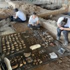 Una campaña de trabajos de campo en una casa lujosa junto al Anfiteatro de Mérida ha descubierto una gran acumulación de ostras.