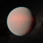 Los planetas con océanos de magma que contienen agua -como el exoplaneta GJ 1214 b, similar a la Tierra, que aparece en esta imagen artística- sólo albergan una pequeña fracción de esta agua en su superficie.