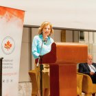 La empresaria Isabel Noboa en una actividad pública.