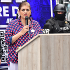 La ministra de Gobierno, Mónica Palencia.