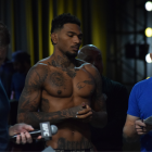 Michael Morales segundos antes de subirse a la báscula.