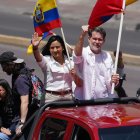 Francesco Tabacchi  y Blanca Sacancela llegaron este 25 de agosto de 2024 al CNE