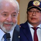 El presidente de Brasil, Luiz Inácio Lula da Silva, y su par colombiano, Gustavo Petro.