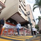El edificio fue cercado ante el peligro que se derrumbara.
