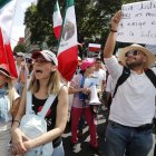 Trabajadores del poder judicial protestaron en contra de la reforma impulsada por el oficialismo, este domingo 25 de agosto en Ciudad de México.