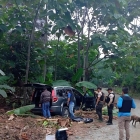 Los policías localizaron el vehículo de los presuntos secuestradores cerca del cementerio Jardines de Quevedo.