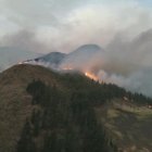 El incendio forestal en Cotopaxi ha consumido aproximadamente 400 hectáreas.