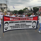 Familiares de desaparecidos marcharon este 29 de agosto en Esmeraldas.