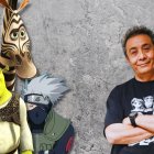 Alfonso Obregón y los personajes animados a los que ha doblado.