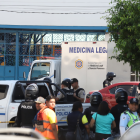 Levantamiento del cuerpo de José Chóez, asesinado este 29 de agosto en Durán.