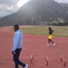 Entrenamiento de deportistas con discapacidad de Fededi, en el Centro de Alto Rendimiento de Carpuela, ubicado en la provincia de Imbabura.