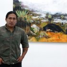 El pintor lojano Freddy Guaillas estrenó la muestra Taptana en Q Galería, en la capital.