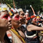 Waoranis y kichwas se movilizaron desde la Amazonía para que se aplique esta medida.