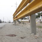El sitio de la vía a Daule donde ocurrió el crimen.