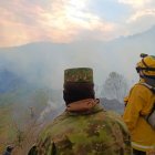 Incendio forestal en Loja, en la zona de Quilanga.