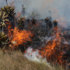 Fotografía de archivo de un incendio en Ecuador.