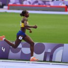 Kiara Rodríguez fue ampliamente superior a sus rivales en la prueba de los 100 m planos, categoría T46/47.