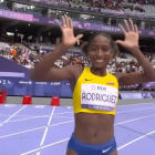 Kiara Rodríguez le da oro a Ecuador en París 2024.