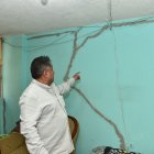 Riesgo. Los dueños de al menos 50 casas ubicadas en el sector cuatro de Solanda  tuvieron que abandonarlas debido a que eran inhabitables.