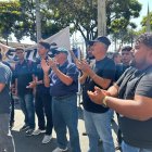 Un grupo de transportistas protestaron frente al Municipio de Guayaquil el pasado jueves 29 de agosto.