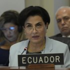 Fotografía de archivo de la canciller de Ecuador, Gabriela Sommerfeld.