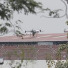 Según un comunicado del Ministerio del Interior, el dron conga explosivo fue inhabilitado por el Bloque de Seguridad.