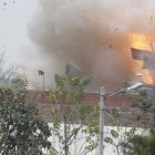 La explosión afectó considerablemente la cubierta de la cárcel de máxima seguridad.