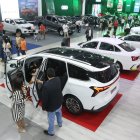 Exposición. La feria de Auto Show que se realiza todos los años en Guayaquil, donde se venden carros híbridos.