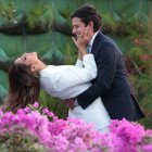 Connie Jiménez con su novio.