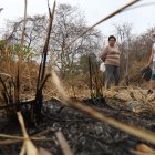 Comunidad recorre zonas del Bosque Palo Santo, encontrando restos de fogatas.