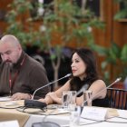 La presidenta de la mesa de Fiscalización, la correísta Pamela Aguirre.