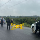 Junto a los tres cuerpos dejaron un panfleto el cual contendría el motivo del ataque.