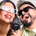 Sofía con Álex Plúas.