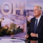 El recién nombrado primer ministro de Francia, Michel Barnier, durante una entrevista televisiva.