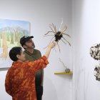 Obra. La exposición está expuesta en Casa del Barrio.