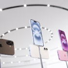 Una exhibición de los nuevos modelos de iPhone 16 de Apple en el evento de lanzamiento de productos "Glowtime" de Apple.