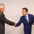 l presidente Daniel Noboa sostuvo una reunión con Gary Guidry, presidente de Gran Tierra Energy Inc.